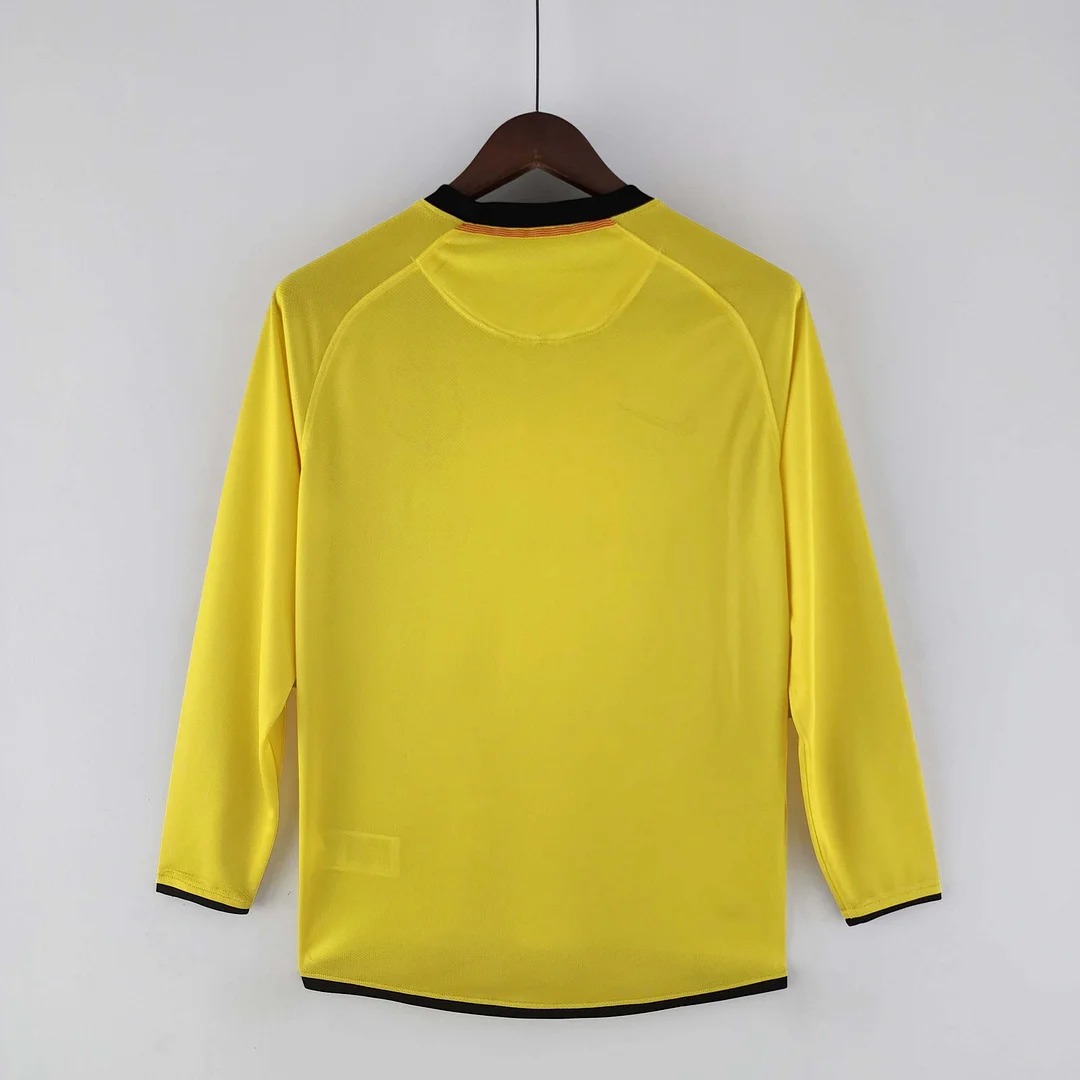 2008/2009 Retro Long Sleeve Barcelona Away Football Shirt 1:1 Thai Quality - Image 2