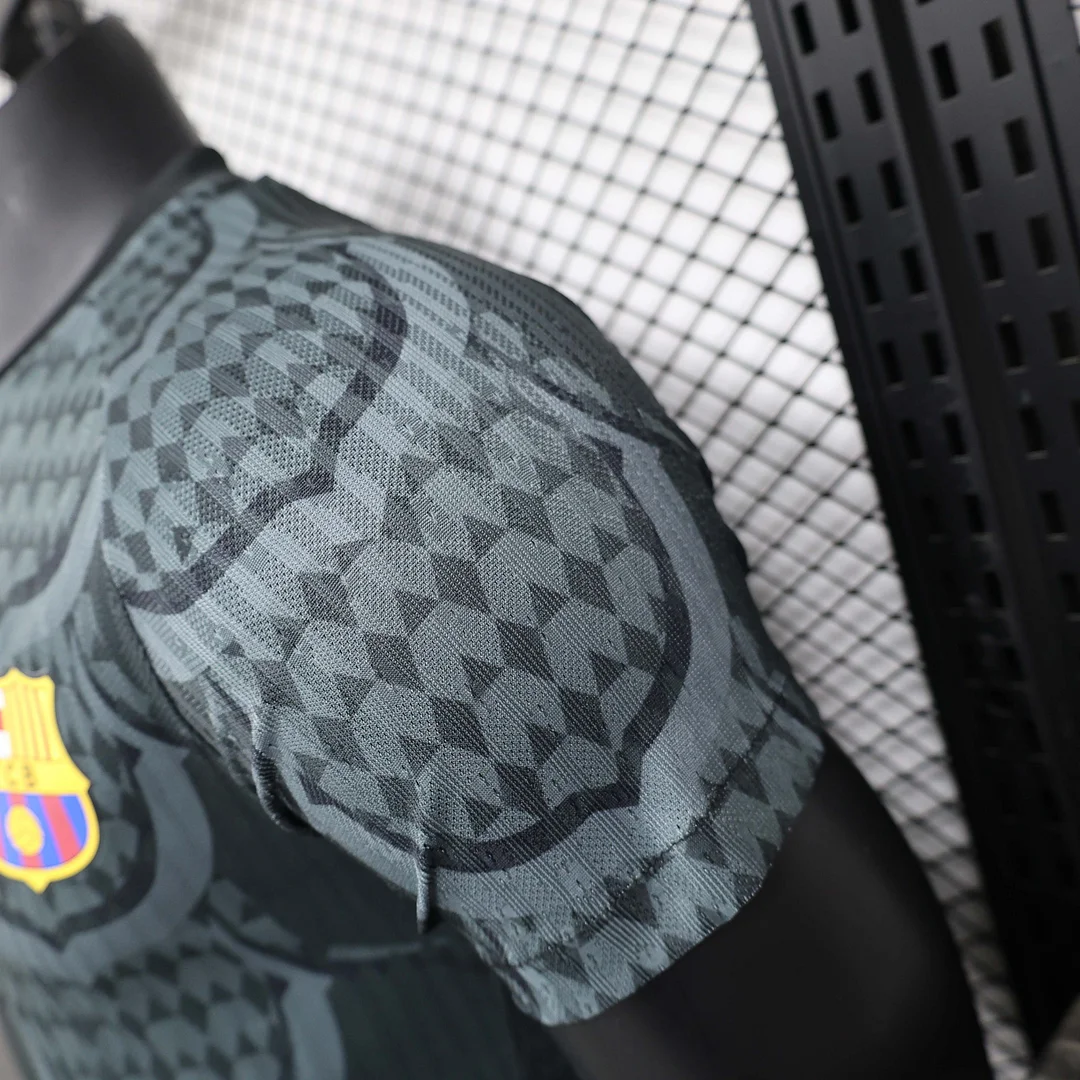 2024/2025 Player Version Barcelona Special Edition Black and grey Football Shirt 1:1 Thai Quality - Image 7