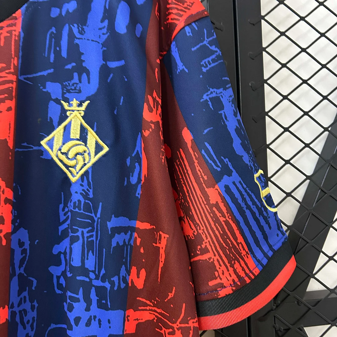 2025/2026 Barcelona Jointly Signed Red and blue Football Shirt 1:1 Thai Quality - Image 7