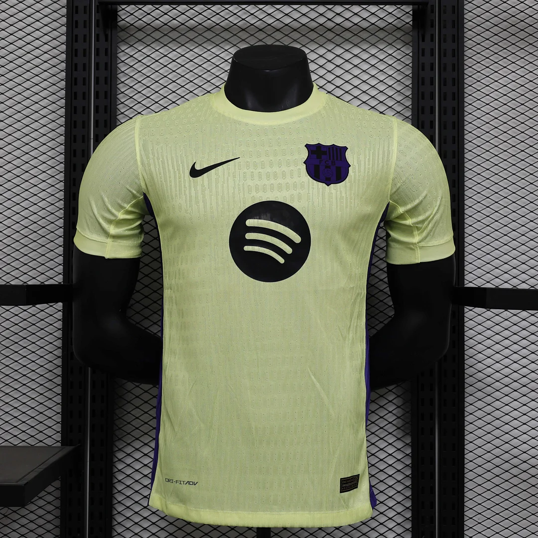 2024/2025 Player Version Barcelona Special Edition Yellow Football Shirt 1:1 Thai Quality