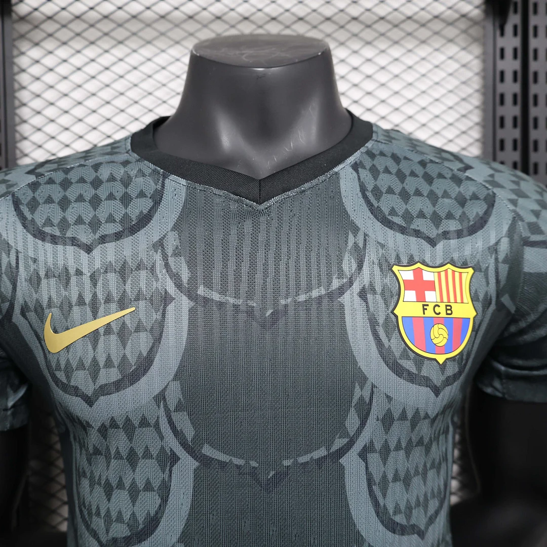 2024/2025 Player Version Barcelona Special Edition Black and grey Football Shirt 1:1 Thai Quality - Image 5