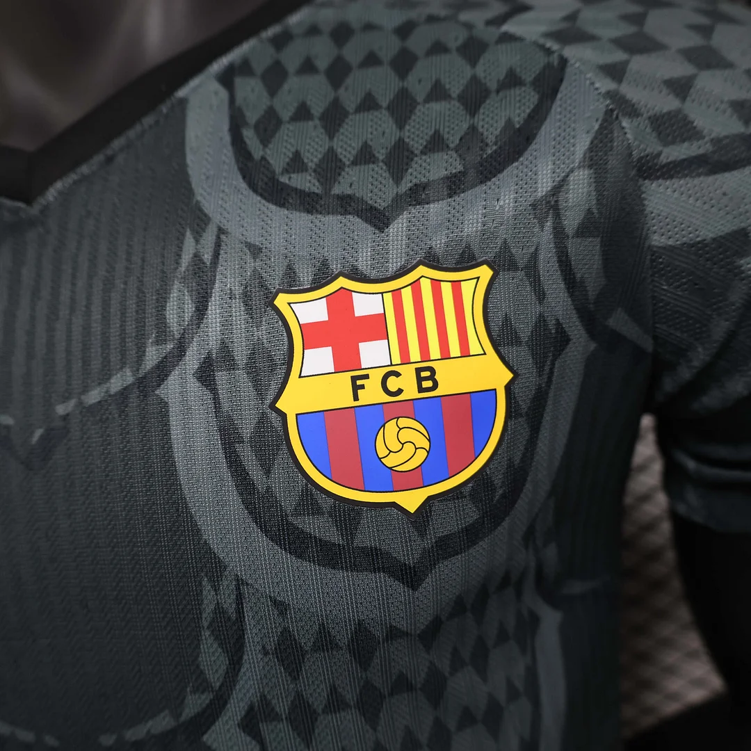 2024/2025 Player Version Barcelona Special Edition Black and grey Football Shirt 1:1 Thai Quality - Image 6