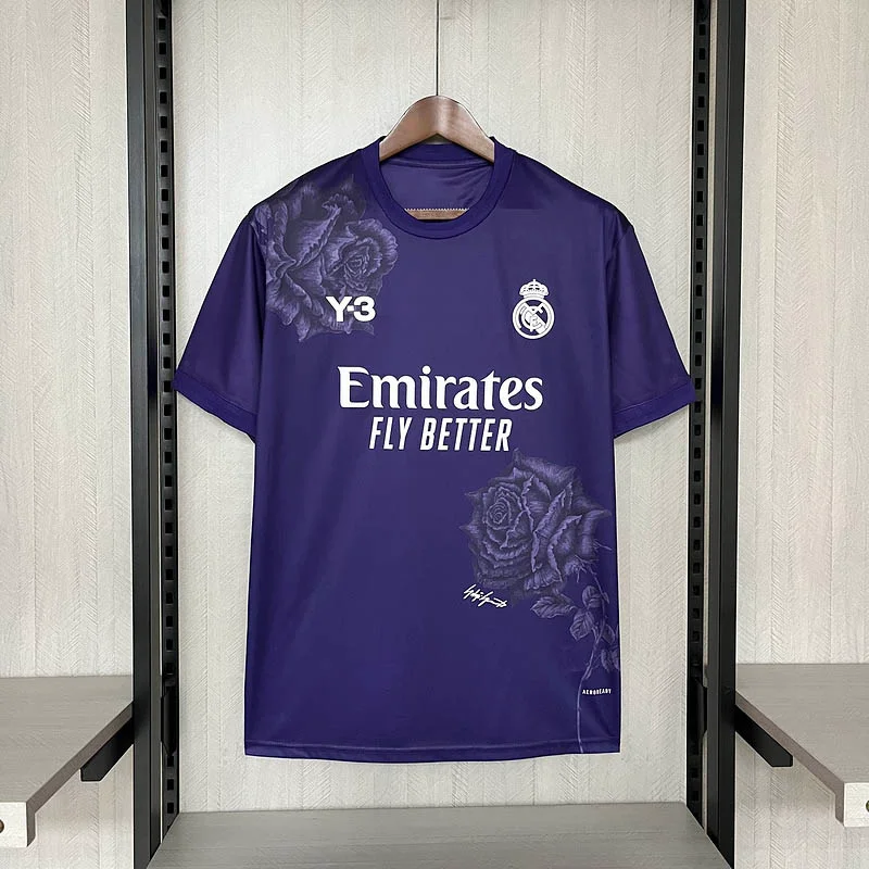 2024/2025 Real Madrid Y-3 Special Edition Purple Football Shirt 1:1 Thai Quality