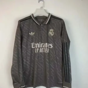 2024/2025 Long Sleeve Real Madrid Third Away Football Shirt1:1 Thai Quality