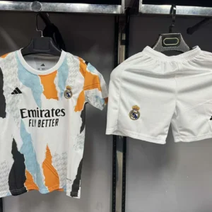 2025/2026 Real Madrid Training Wear Football Shirt 1:1 Thai Quality Kids Size