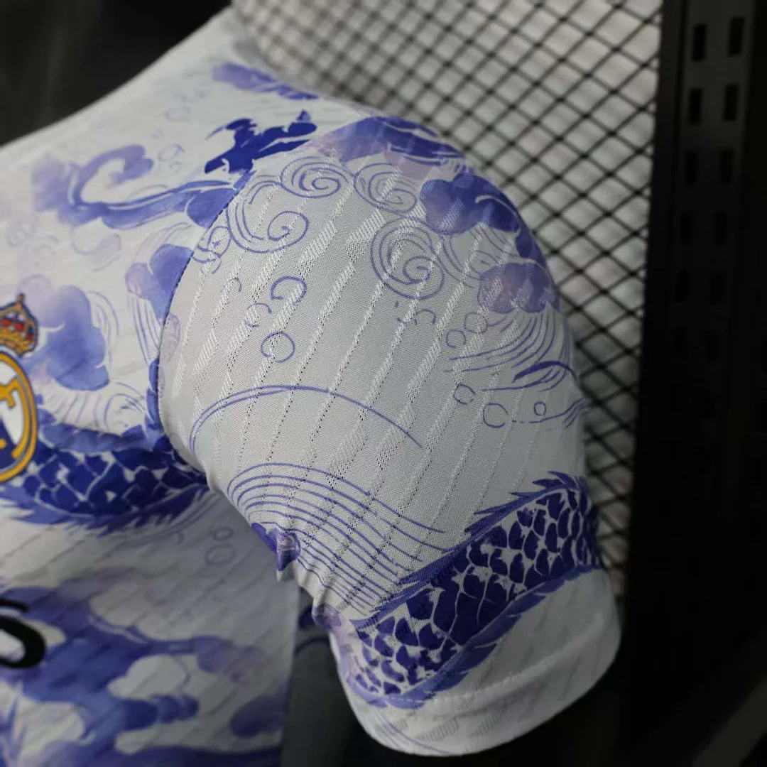 2025/2026 Player Version Real Madrid Special Edition White And Blue Football Shirt 1:1 Thai Quality - Image 7