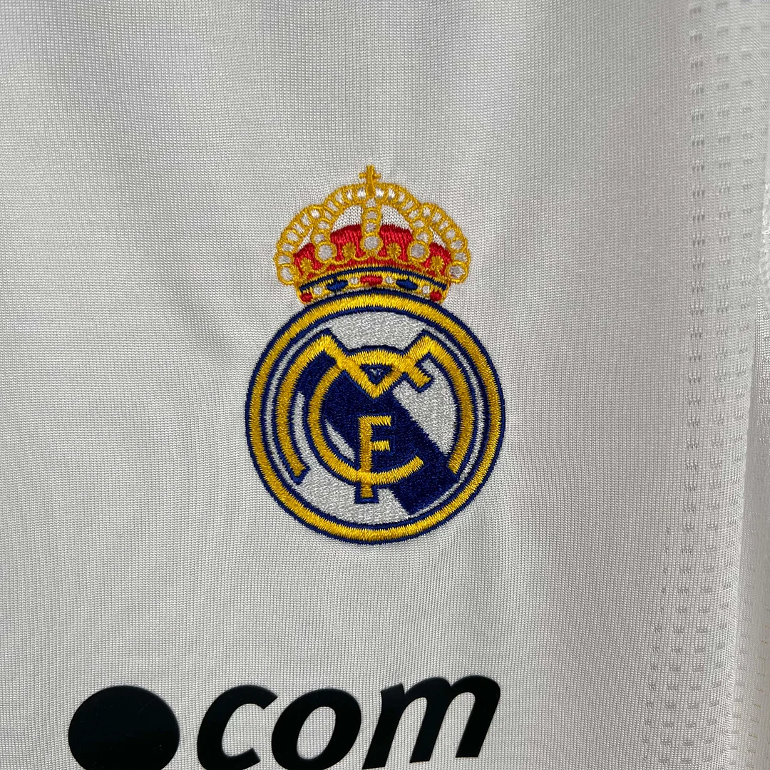 2009/2010 Retro Long Sleeve Real Madrid Home Football Shirt1:1 Thai Quality - Image 7