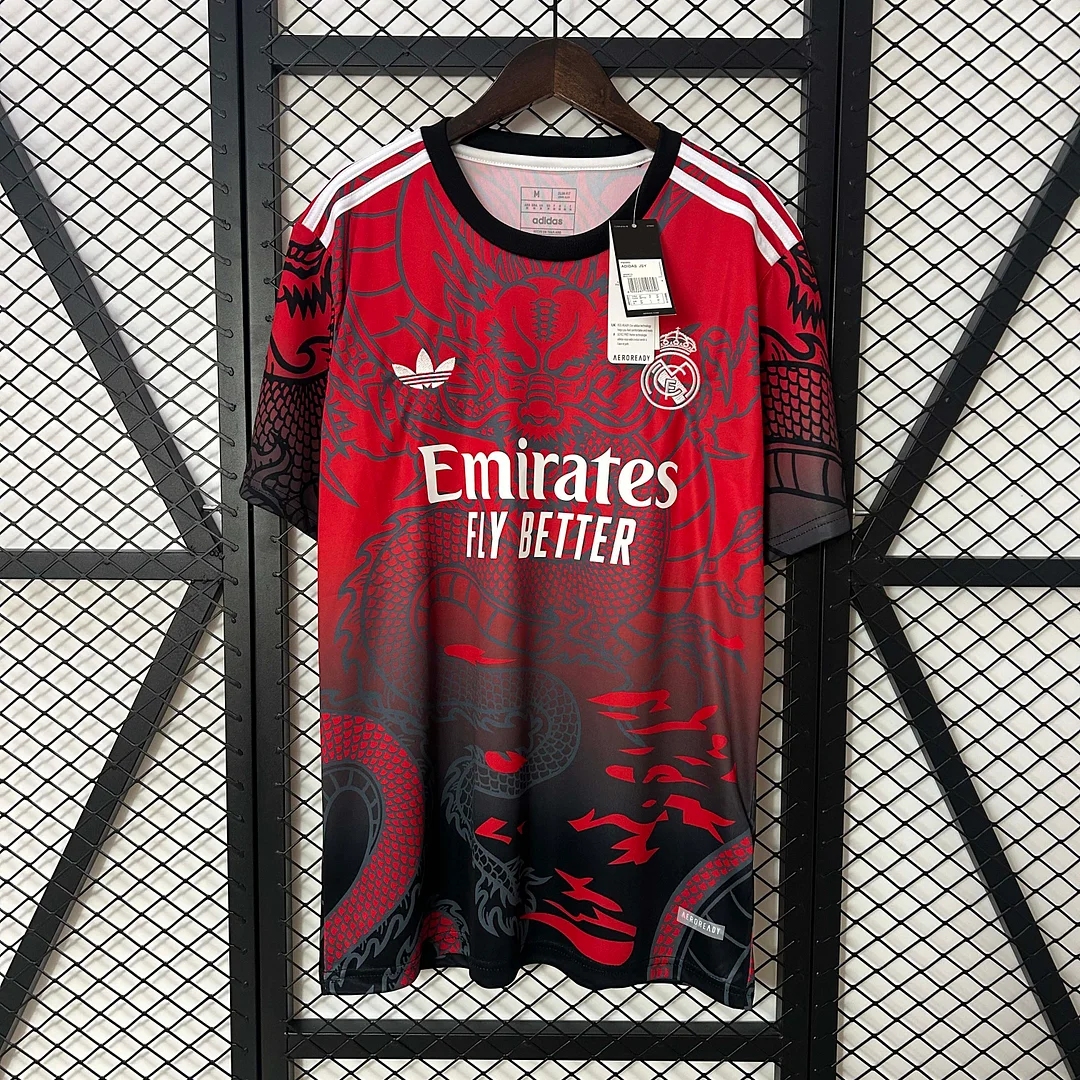 2024/2025 Real Madrid Special Edition Red and black Football Shirt1:1 Thai Quality