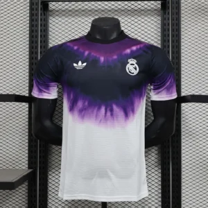 2025/2026 Player Version Real Madrid Anniversary Edition Black Purple Football Shirt 1:1 Thai Quality
