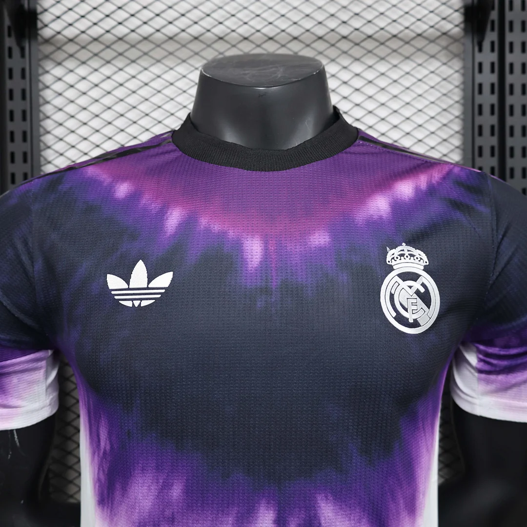 2025/2026 Player Version Real Madrid Anniversary Edition Black Purple Football Shirt 1:1 Thai Quality - Image 5