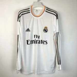 2013/2014 Retro Long Sleeve Real Madrid Home Football Shirt1:1 Thai Quality