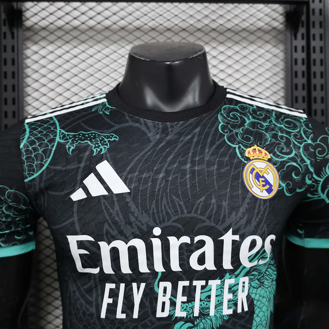2025/2026 Player Version Real Madrid Special Edition Black And Green Football Shirt 1:1 Thai Quality - Image 5