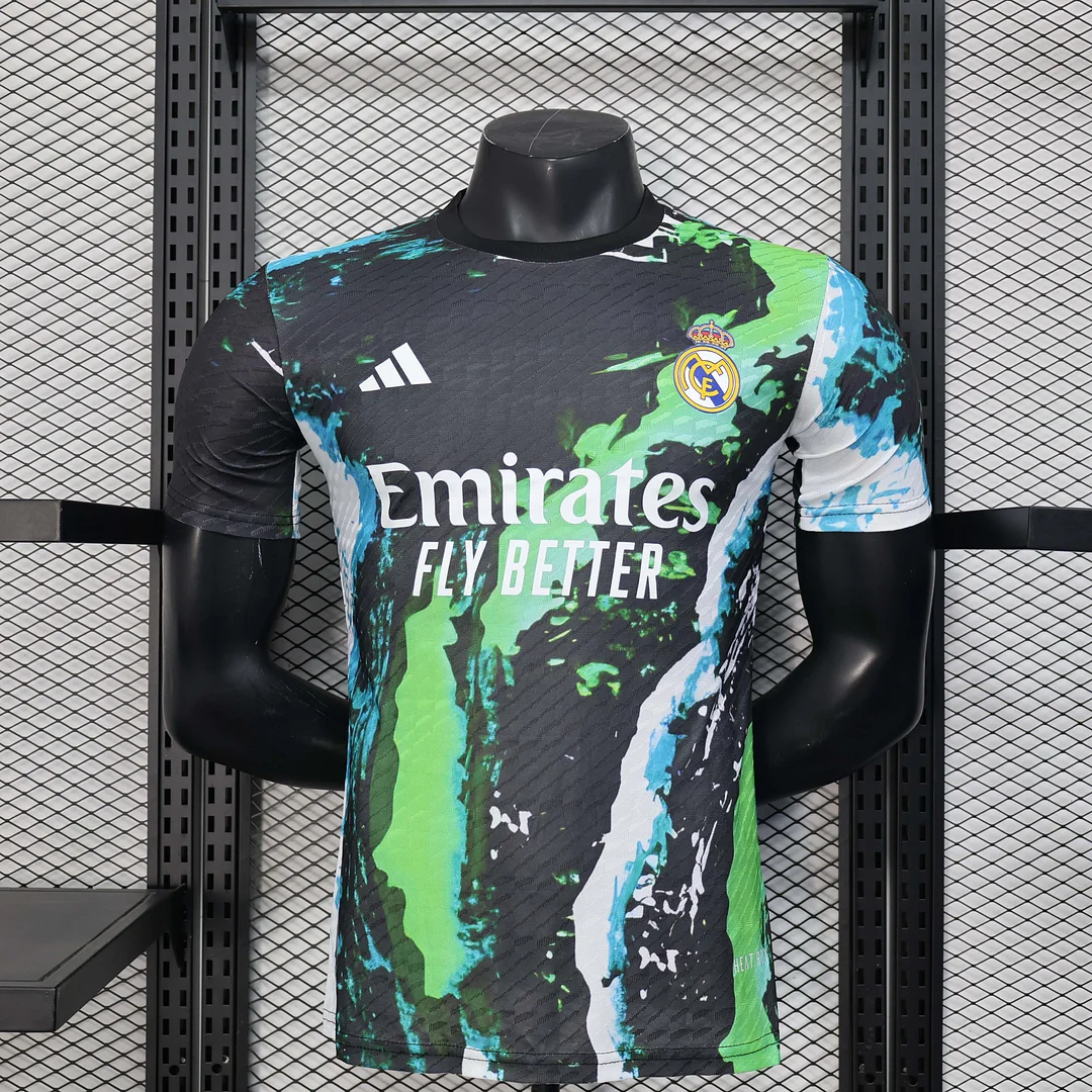 2025/2026 Player Version Real Madrid Special Edition Black And Green Football Shirt 1:1 Thai Quality