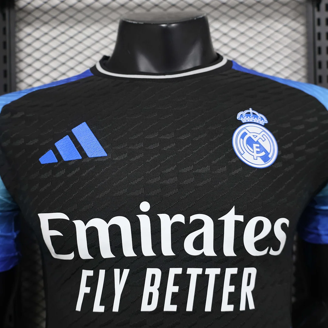 2024/2025 Player Version Real Madrid Special Edition Black and Blue Football Shirt 1:1 Thai Quality - Image 5