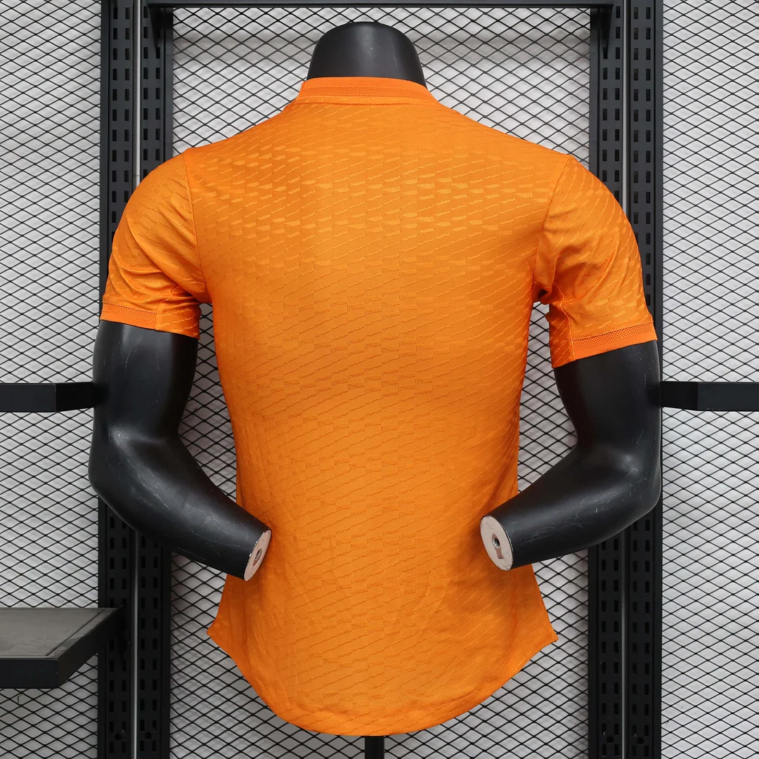 2024/2025 Player Version Real Madrid Y-3 Special Edition Orange Football Shirt 1:1 Thai Quality - Image 2