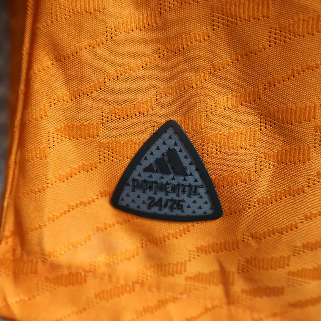 2024/2025 Player Version Real Madrid Y-3 Special Edition Orange Football Shirt 1:1 Thai Quality - Image 5