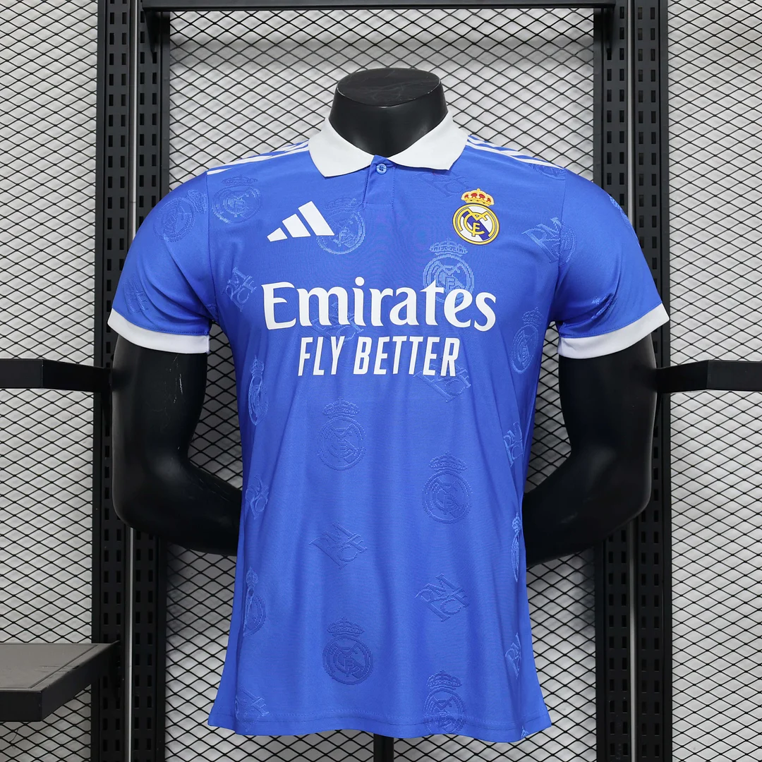 2024/2025 Player Version Real Madrid Special Edition Blue Football Shirt 1:1 Thai Quality