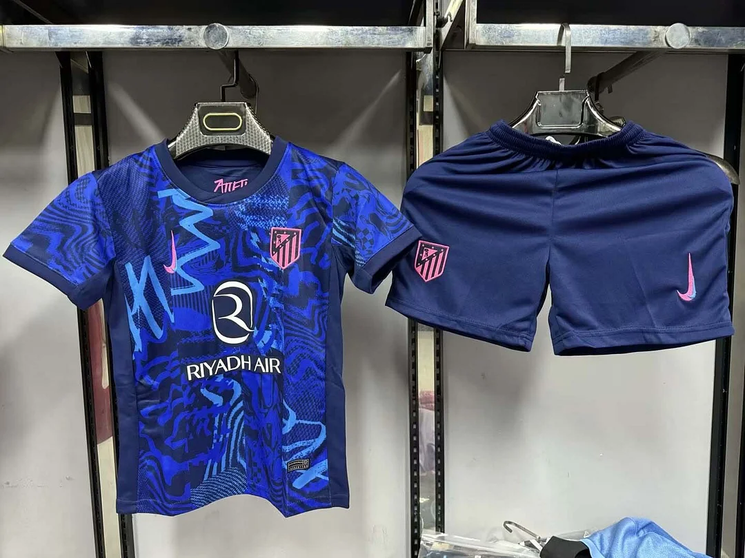 2024/2025 Atletico Madrid Third Away Soccer Jersey 1:1 Thai Quality Kids Size