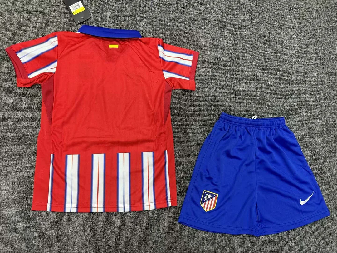 2024/2025 Atletico Madrid Home Soccer Jersey 1:1 Thai Quality Kids Size - Image 2