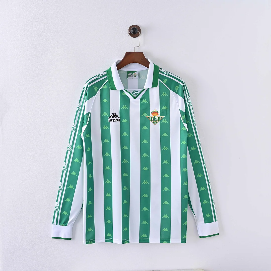 1995/1997 Retro Long Sleeve Real Betis Home Football Shirt 1:1 Thai Quality