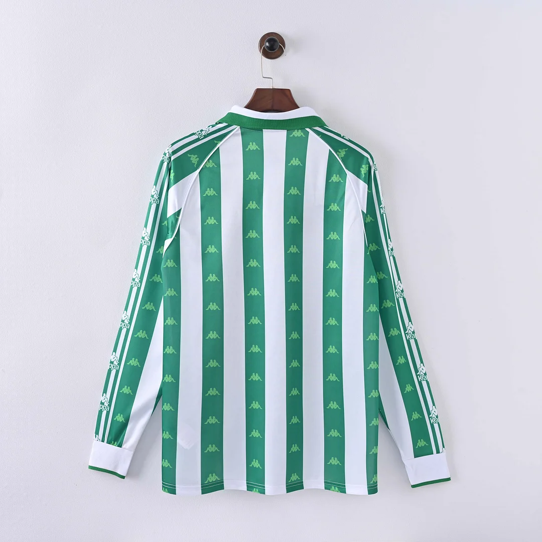 1995/1997 Retro Long Sleeve Real Betis Home Football Shirt 1:1 Thai Quality - Image 2