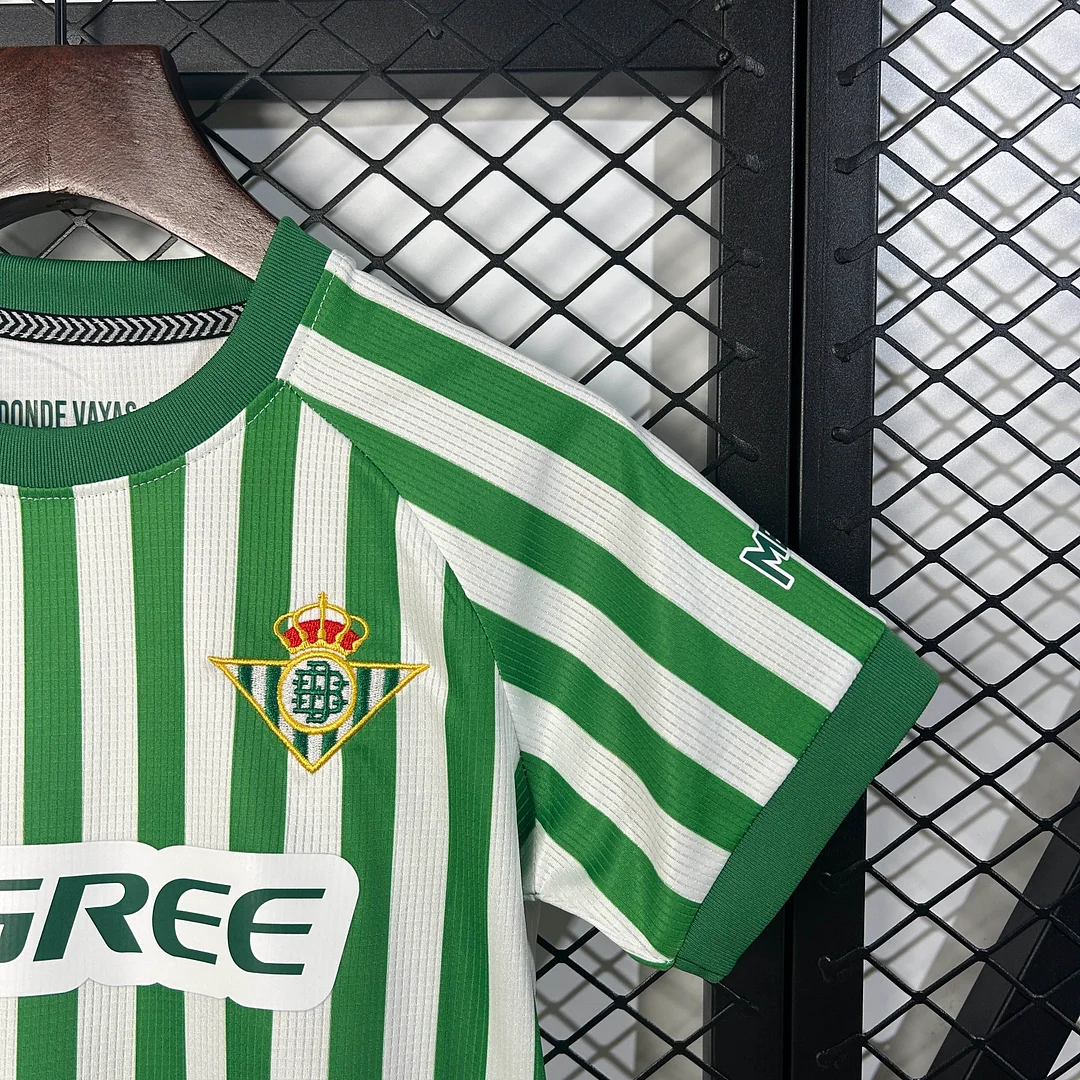 2024/2025 Real Betis UEFA Conference League Final Version Football Shirt 1:1 Thai Quality Kids Size - Image 7