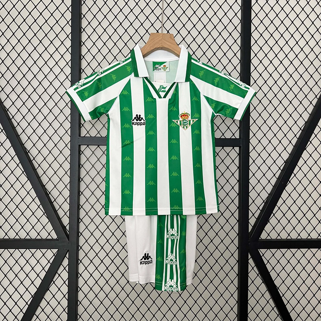 1995/1997 Retro Real Betis Home Football Shirt 1:1 Thai Quality Kids Size