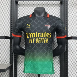 2024/2025 Player Version AC Milan Fourth Away Black Soccer Jersey 1:1 Thai Quality