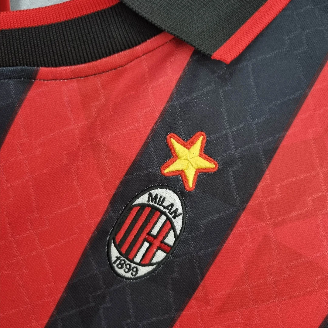 1995/1996 Retro AC Milan Home Football Shirt 1:1 Thai Quality - Image 5
