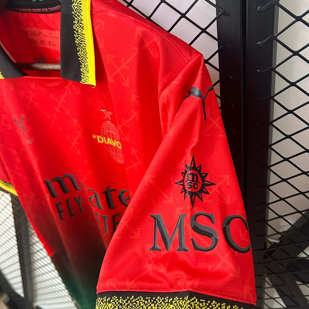 2024/2025 AC Milan Fourth Away Red Soccer Jersey 1:1 Thai Quality - Image 8