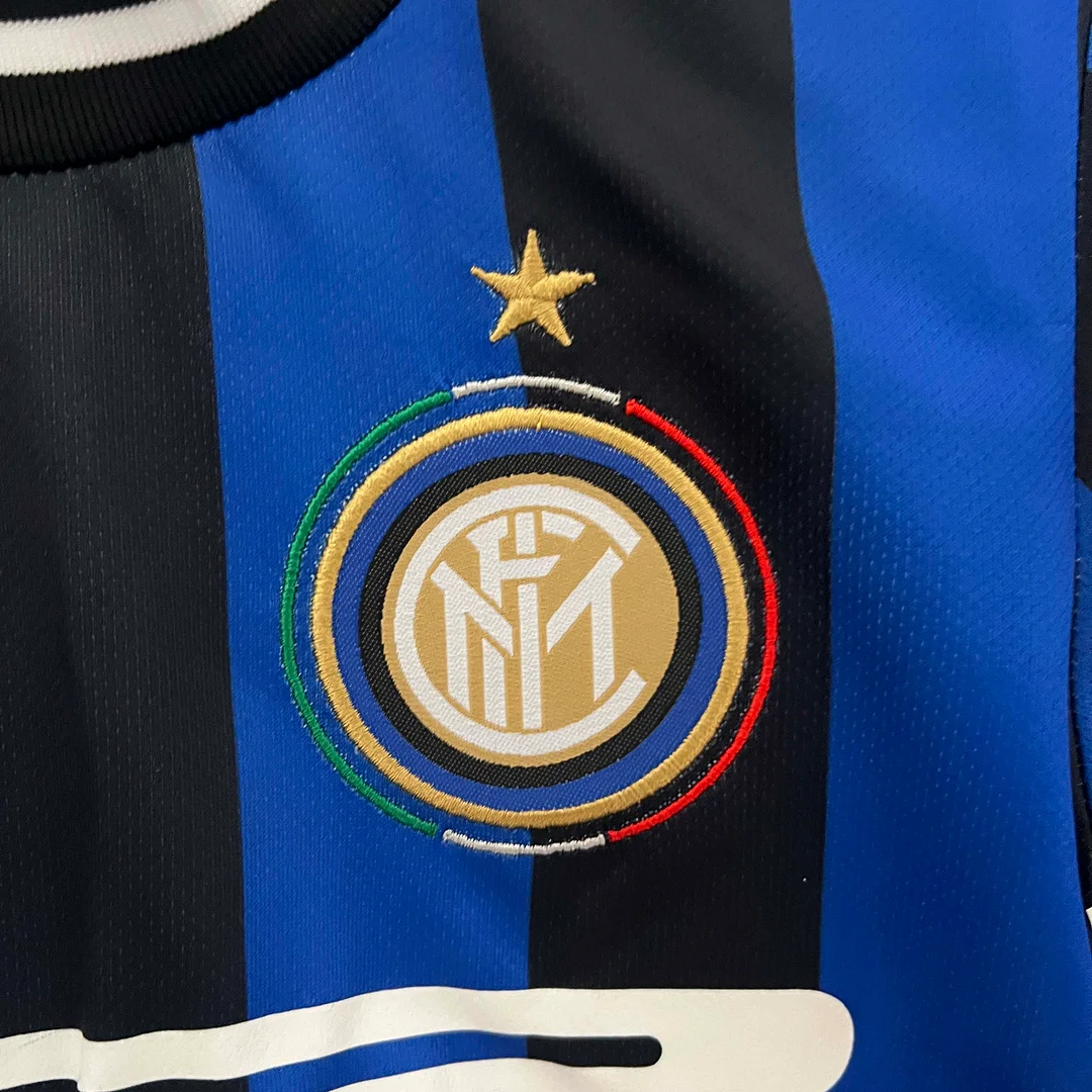 2009/2010 Retro Internazionale Milan Home Football Jersey1:1 Quality Thai Kids Size - Image 6