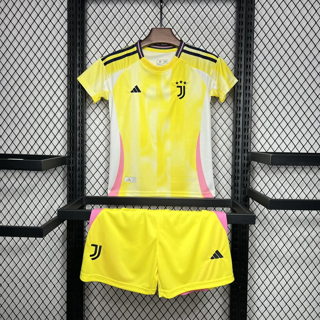 2024/2025 Juventus Away Soccer Jersey 1:1 Thai Quality Kids Size