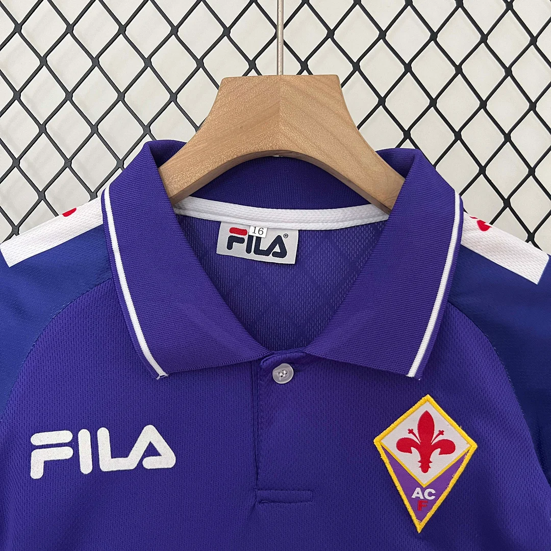 1998/1999 Retro Fiorentina Home Football Shirt 1:1 Thai Quality Kids Size - Image 3