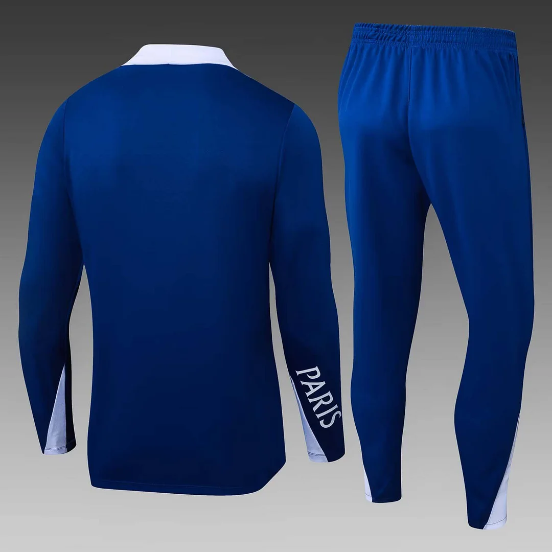 2025/2026 Psg Paris Saint-Germain Half-Pull Training Suit Blue Football Shirt 1:1 Thai Quality Set - Image 2