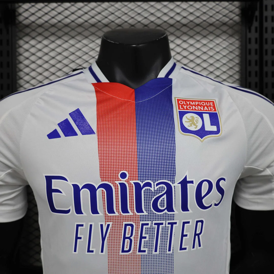 2024/2025 Player Version Lyon Home Football Shirt 1:1 Thai Quality - Image 2