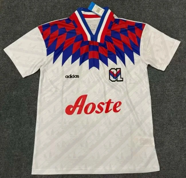 1995/1996 Retro Lyon Home Football Shirt 1:1 Thai Quality