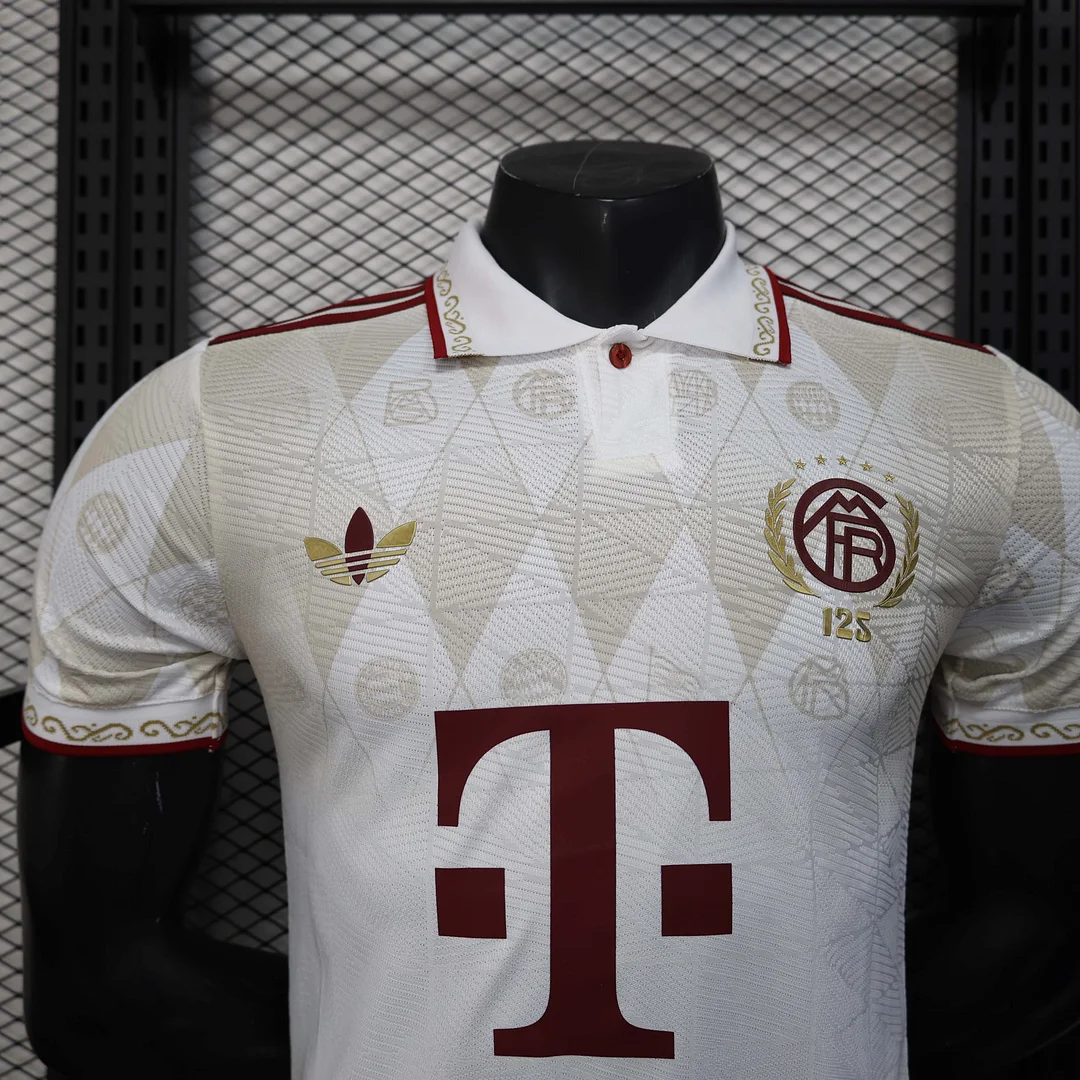 2025/2026 Player Version Bayern Munich 125 Special Edition Apricot Football Shirt 1:1 Thai Quality - Image 5