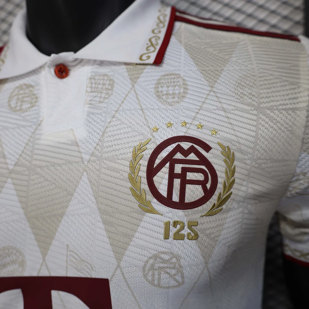 2025/2026 Player Version Bayern Munich 125 Special Edition Apricot Football Shirt 1:1 Thai Quality - Image 6