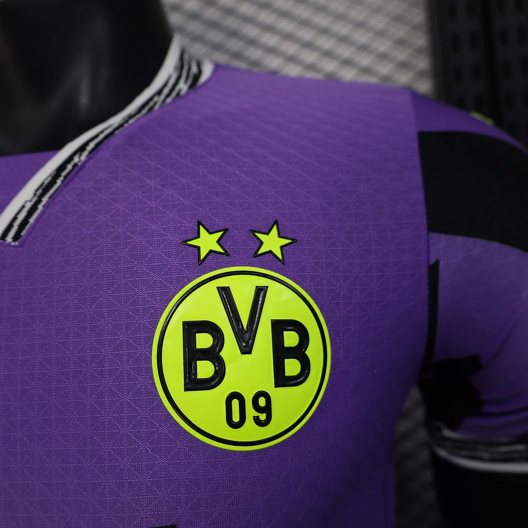 2025/2026 Player Version Dortmund Special Edition Purple Football Shirt 1:1 Thai Quality - Image 7
