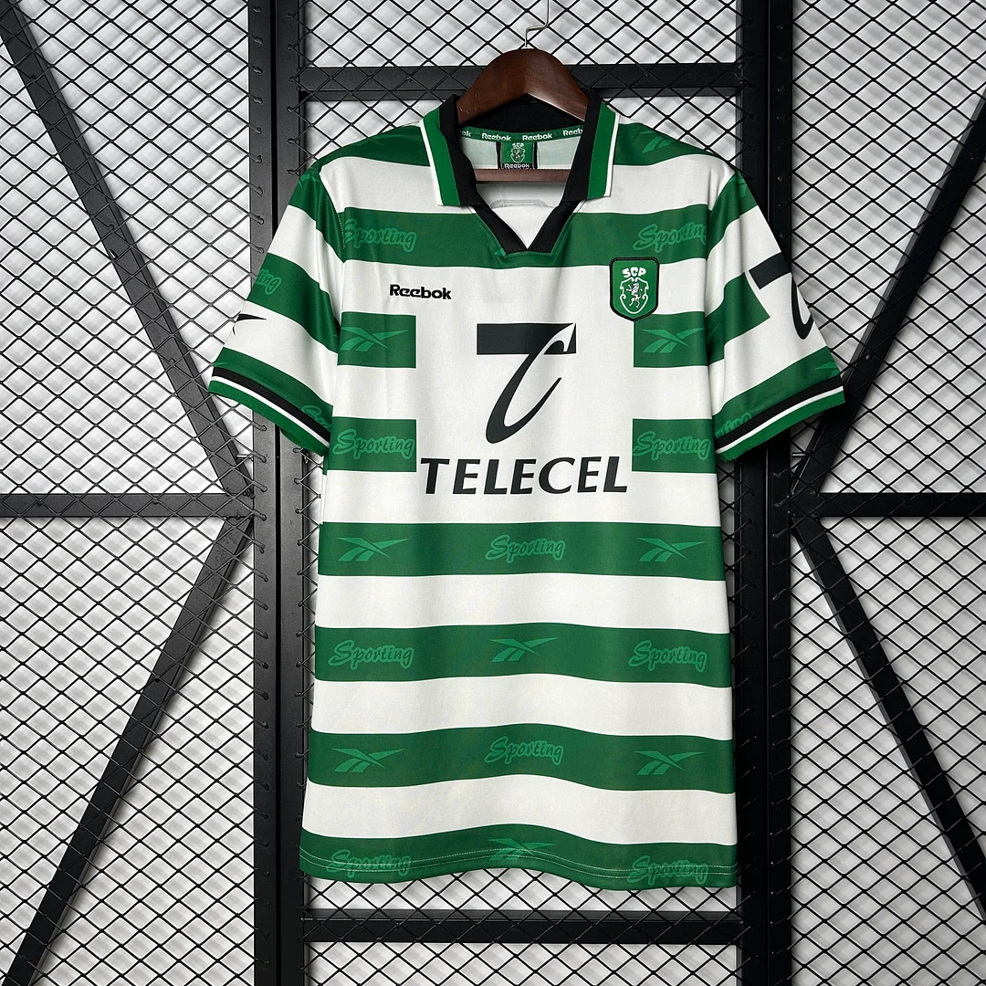 1999/2000 Retro Sporting Lisbon Home Football Shirt 1:1 Thai Quality