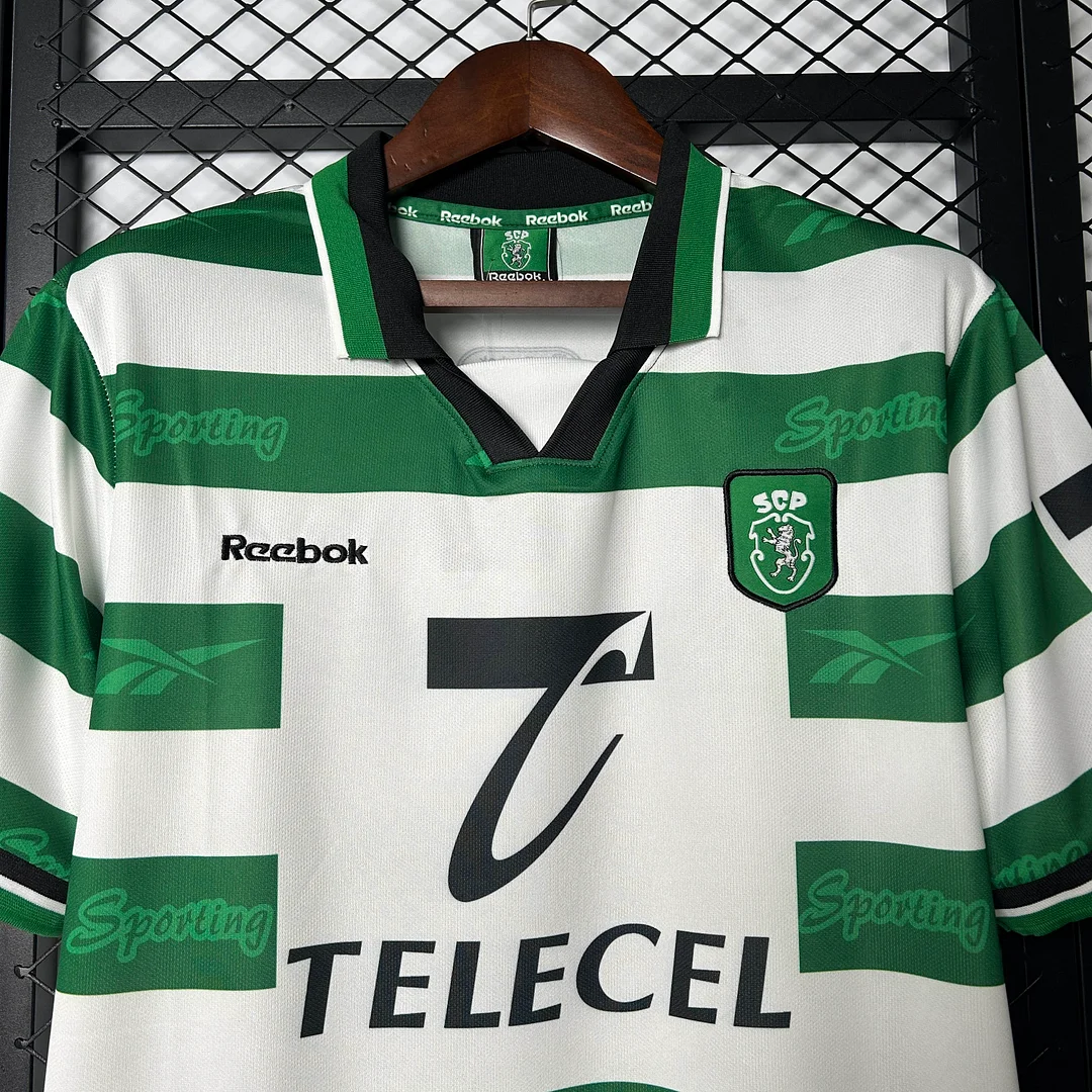 1999/2000 Retro Sporting Lisbon Home Football Shirt 1:1 Thai Quality - Image 3