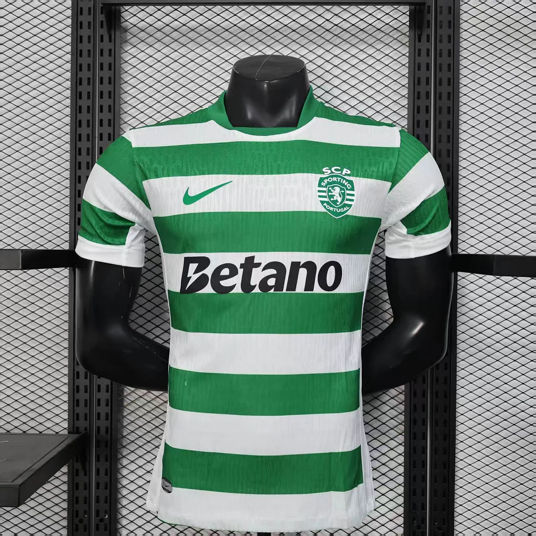 2025/2026 Player Version Sporting Lisbon Home Football Shirt 1:1 Thai Quality