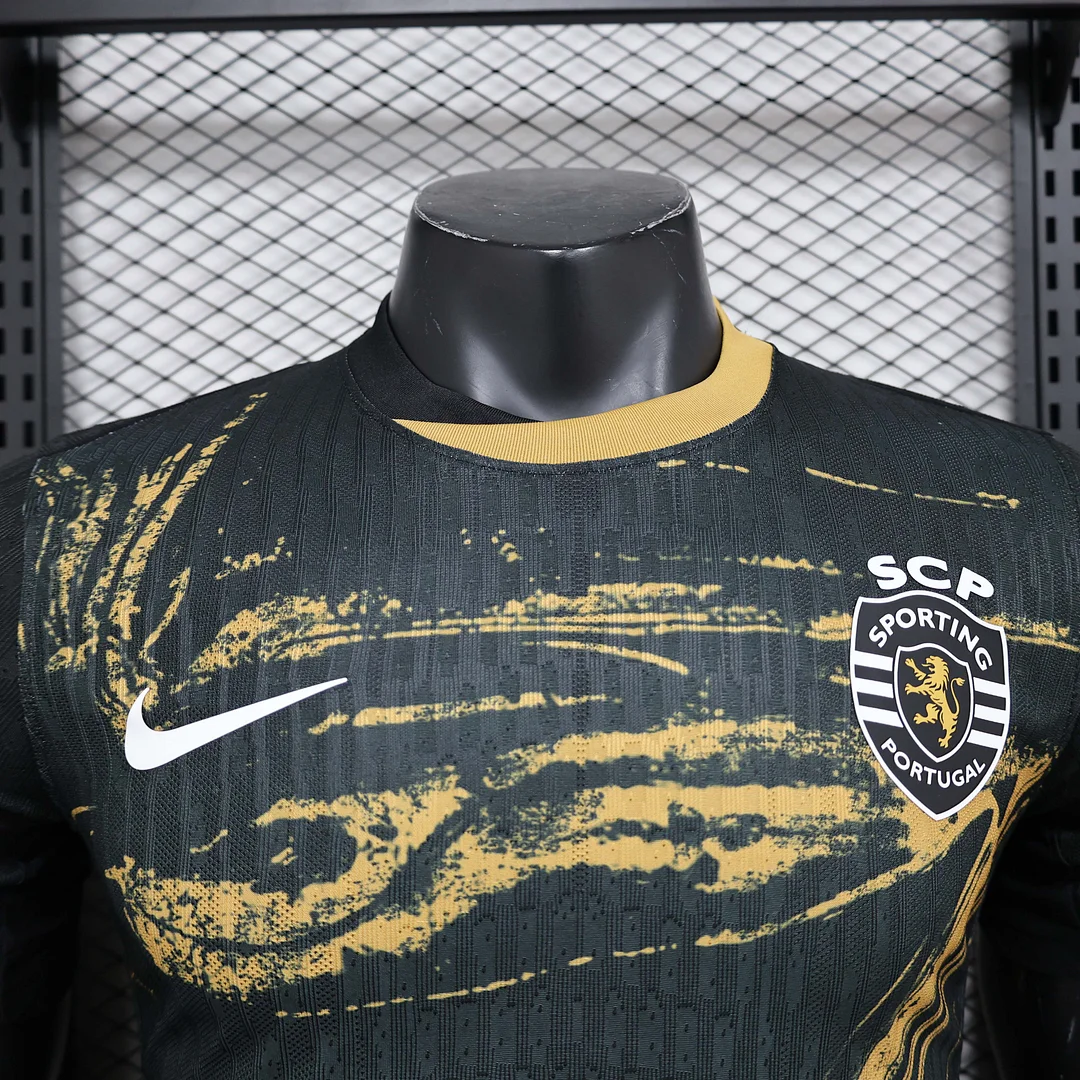 2024/2025 Player Version Sporting Lisbon Fourth Away Football Shirt 1:1 Thai Quality - Image 5