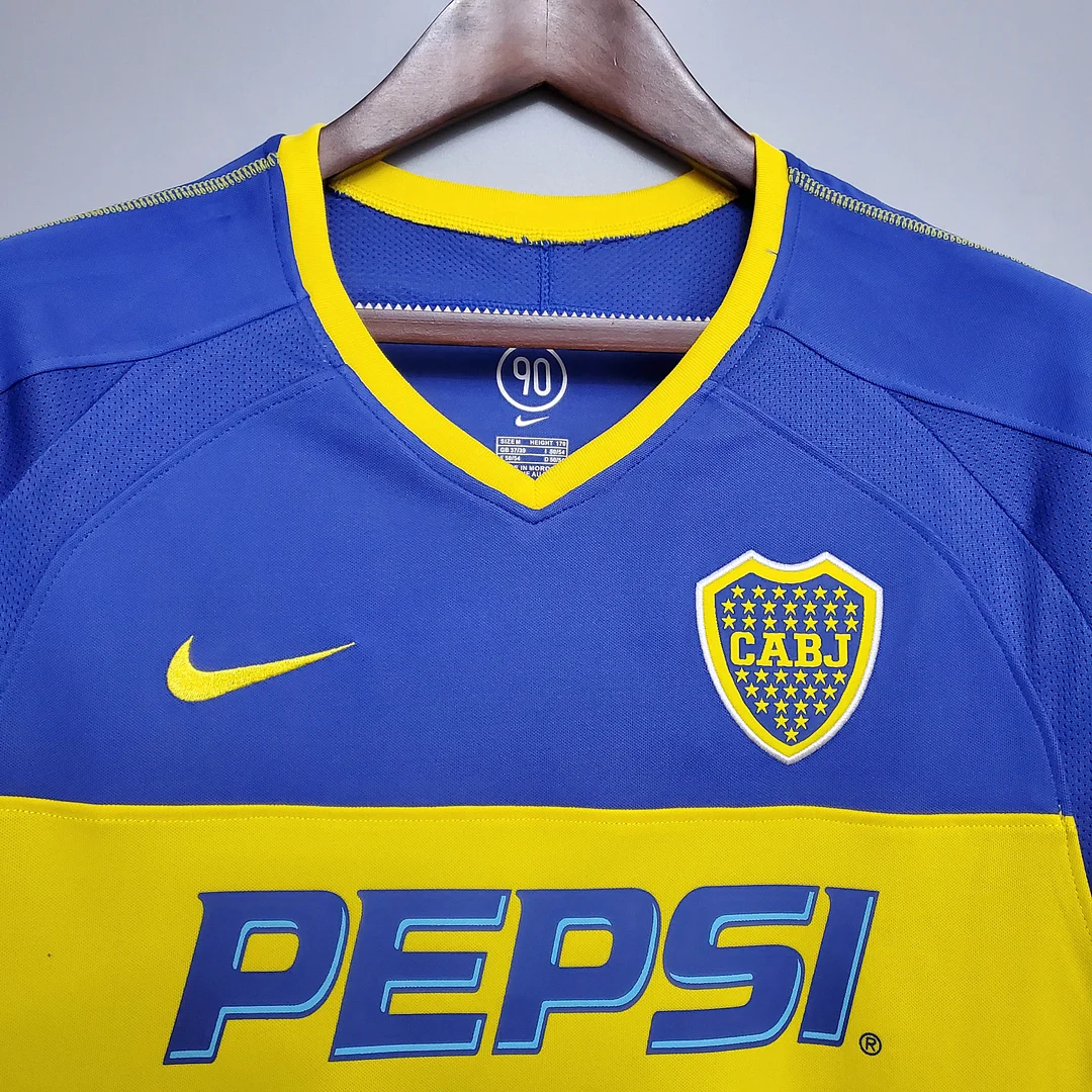 2003/2004 Retro Boca Juniors Home Football Jersey 1:1 Thai Quality - Image 3