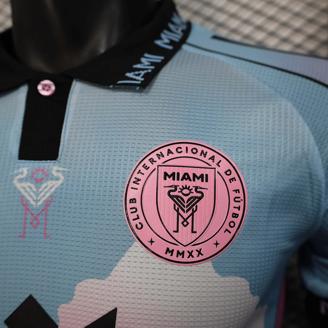 2025/2026 Player Version Inter Miami Special Edition Pink and Blue Soccer Jersey 1:1 Thai Quality - Image 5