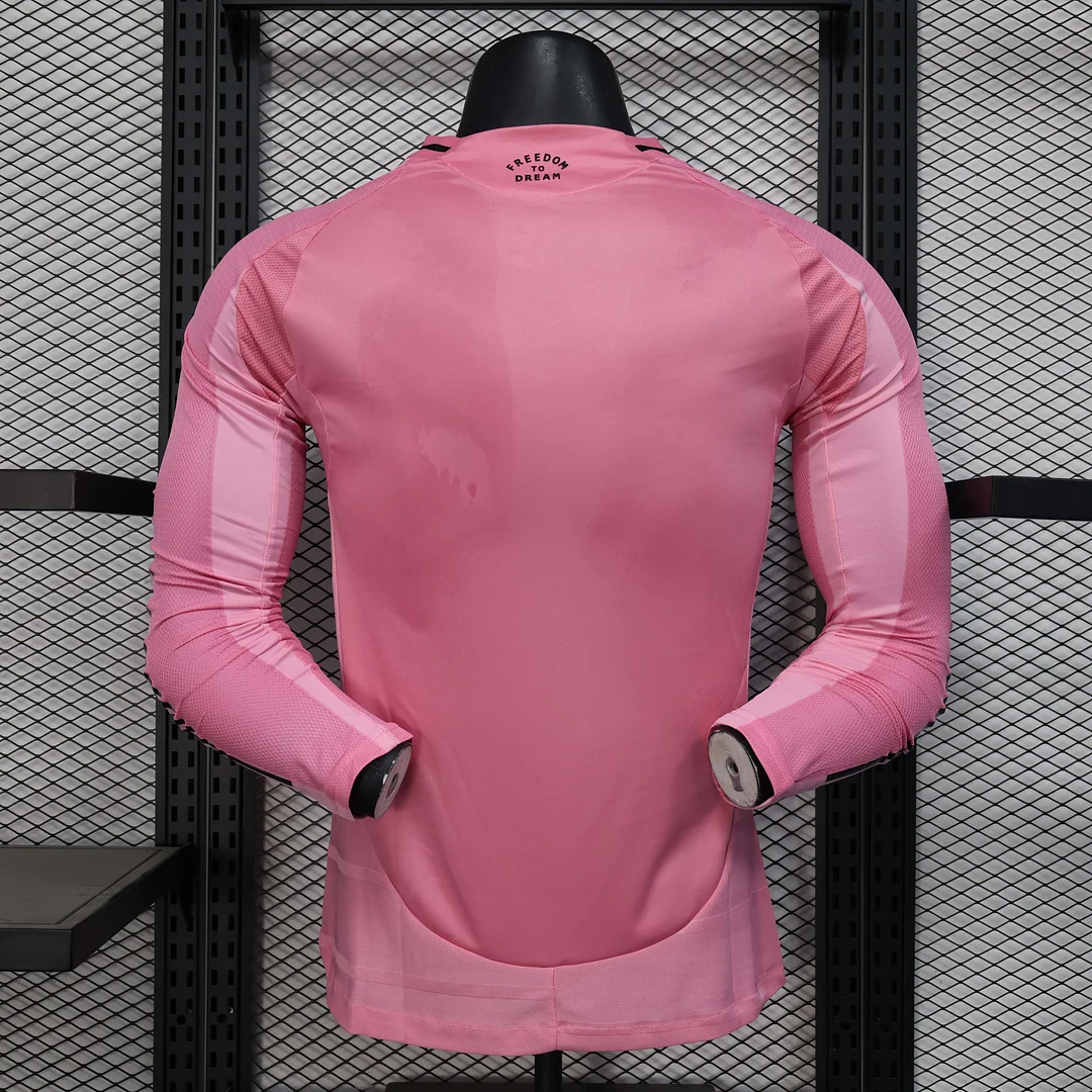 2025/2026 Long Sleeve Player Version Inter Miami Home Soccer Jersey 1:1 Thai Quality - Image 2