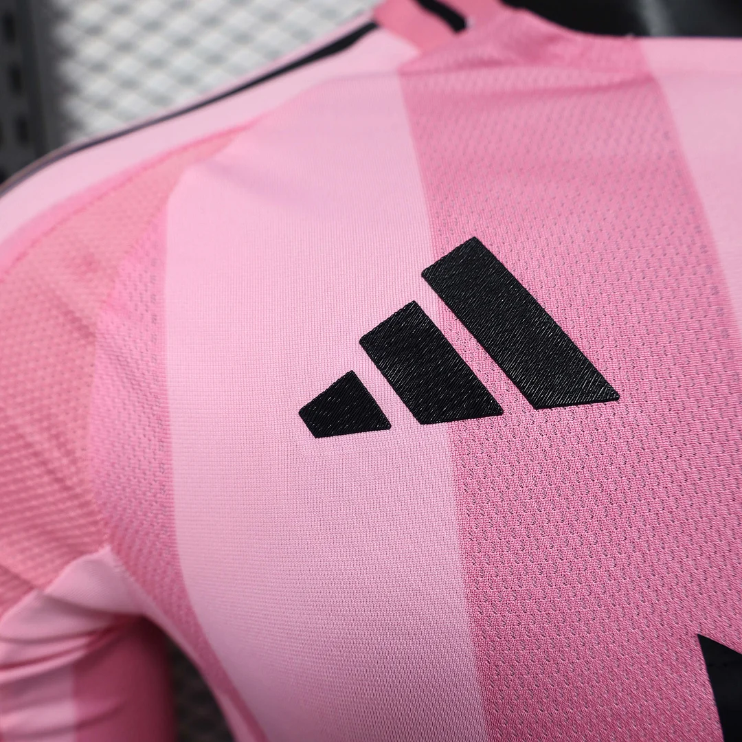 2025/2026 Long Sleeve Player Version Inter Miami Home Soccer Jersey 1:1 Thai Quality - Image 4