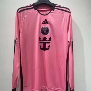 2024/2025 Long Sleeve Inter Miami Home Soccer Jersey 1:1 Thai Quality
