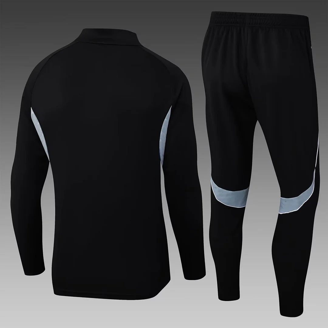 2025/2026 Inter Miami Half-Pull Training Suit Black Soccer Jersey 1:1 Thai Quality Set - Image 2