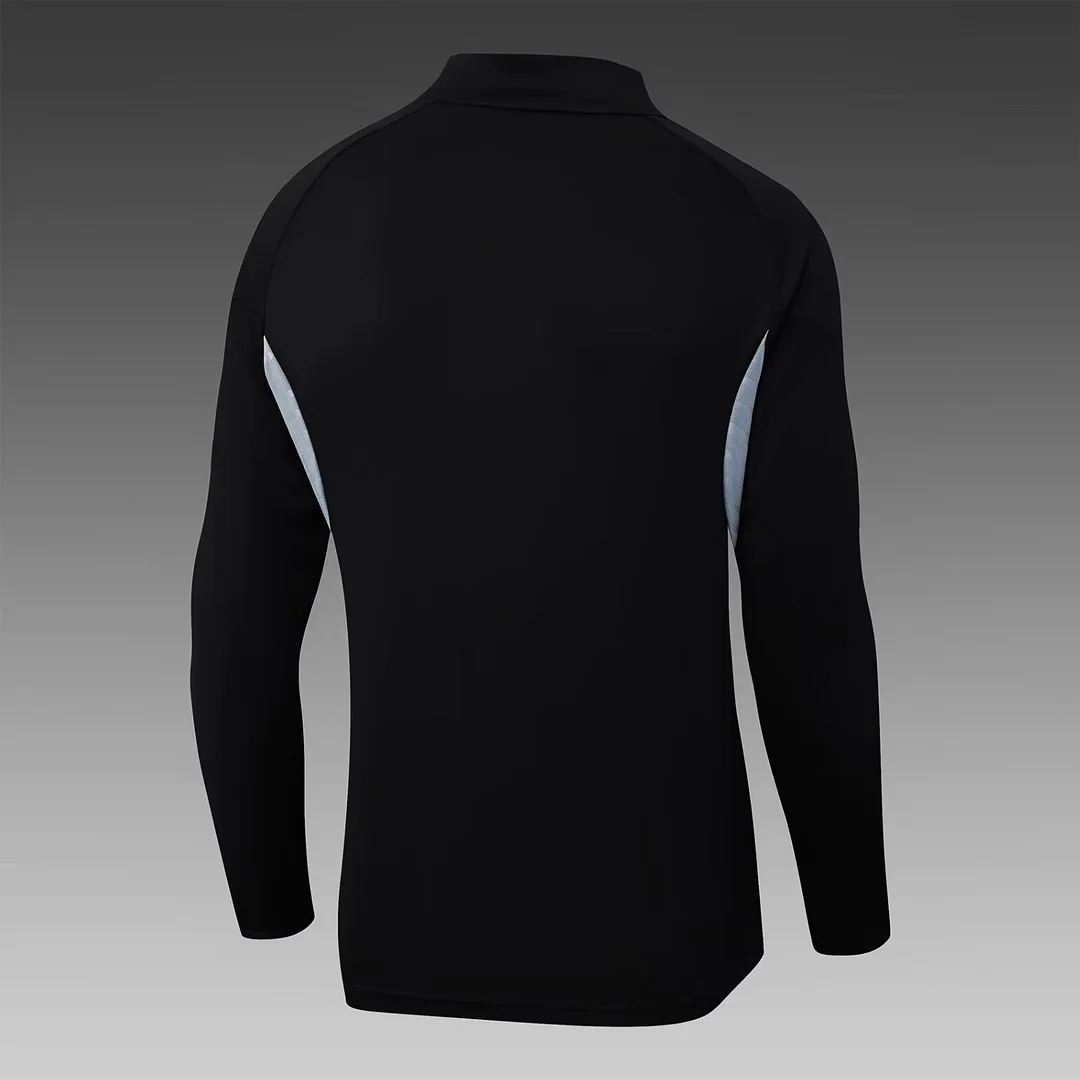 2025/2026 Inter Miami Half-Pull Training Suit Black Soccer Jersey 1:1 Thai Quality Set - Image 4